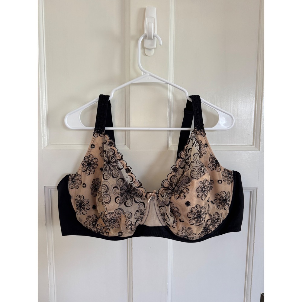 Simone Perele floral lace Revelation underwire bra size 46E